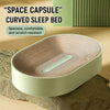 Oval Capsule-Shaped Cat Scratcher Bed