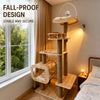 Cat Tree with Condo, Scratching Post & Hanging Toy