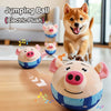 Interactive Electronic Dog Toy with Jumping Ball and Pig