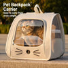 Pet Backpack Carrier with Panoramic Window and Ventilated Design