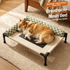 Elevated Pet Cot with Removable Bolster and Mesh Sleeping Surface