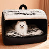 Enclosed Pet Bed Tent with Removable Washable Cover