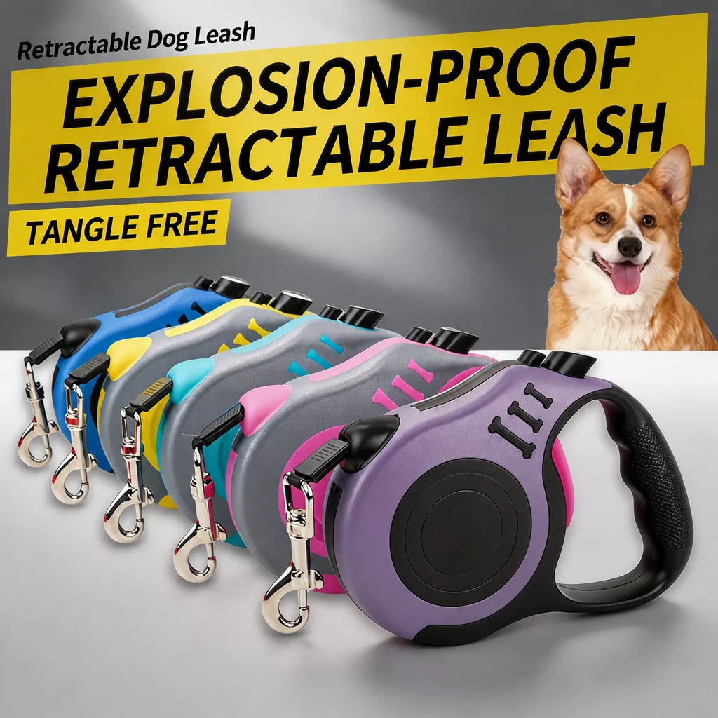 Retractable Dog Leash, 16.4 ft