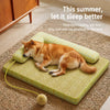 Rattan-Woven Pet Bed Mat for Small to Large Dogs