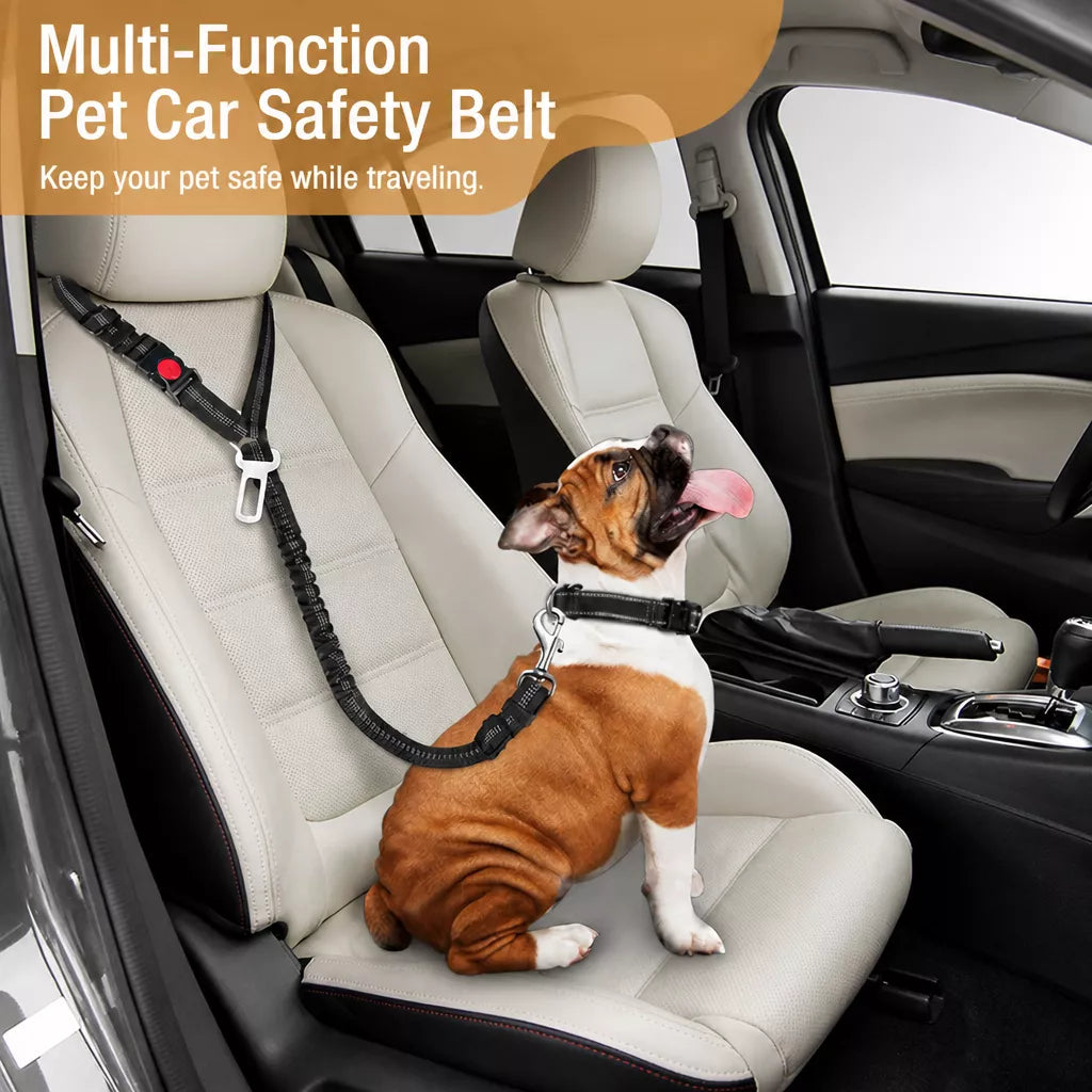 Pet Car Restraint Belt with Headrest Strap p-05439