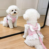 Lightweight Pet Harness Dress with Leash for Small Dogs and Cats