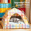 Semi-Enclosed Four-Sided Cat Tent Bed