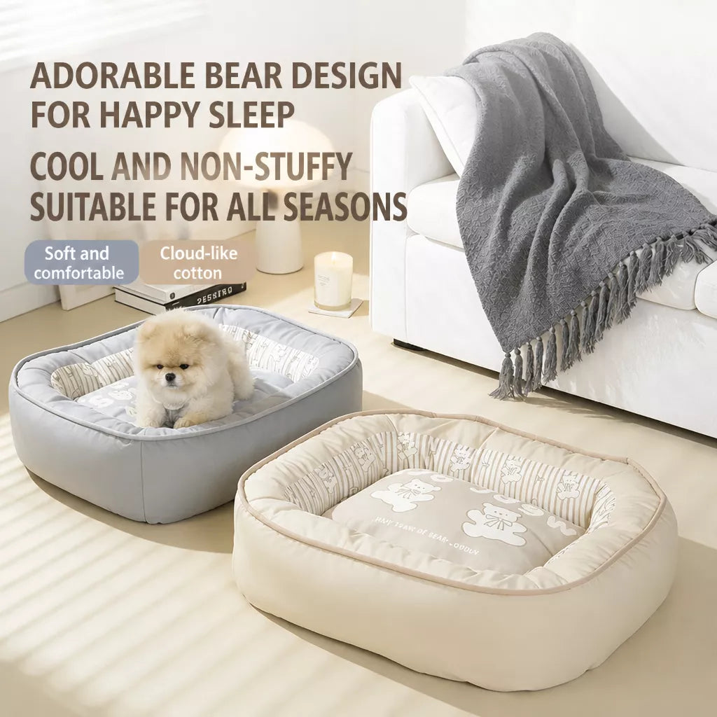 Reversible Washable Nylon Pet Bed for Dogs and Cats