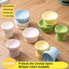 Cheese-Shaped Raised Ceramic Double Bowl Set for Cats and Dogs