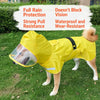 Polyester Dog Raincoat Cape for Small to Medium Dogs