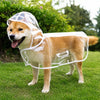 Transparent Waterproof Dog Raincoat