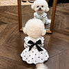 Cotton Bow Dress for Dogs and Cats