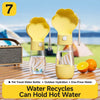 Portable Dog Water Bottle with Foldable Bowl for Walks