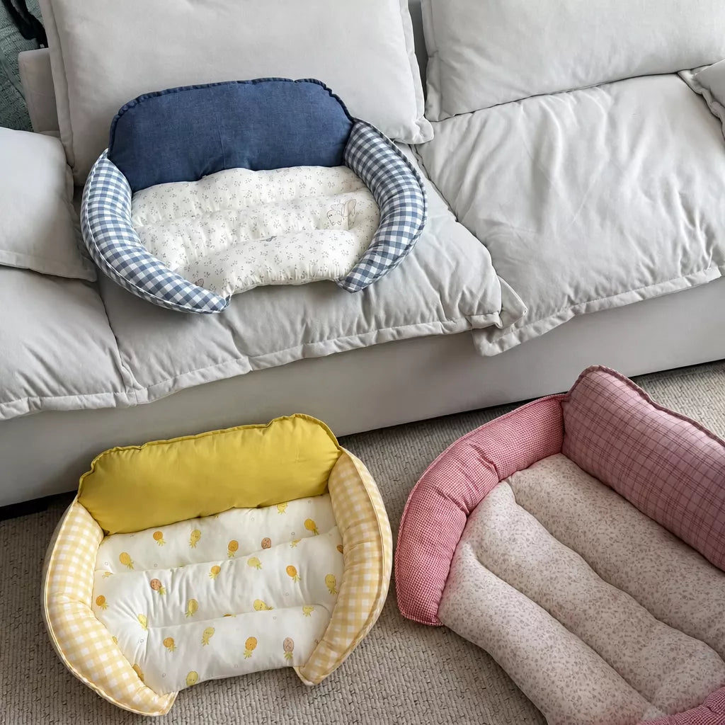 Reversible Curved Pet Sofa Bed for Small Dogs & Cats