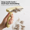 Undercoat Comb for Cats and Dogs – Long-Hair Detangling Tool