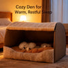 Enclosed Dog House Bed for Small to Large Dogs