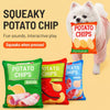 Potato Chip Plush Squeaky Toy for Dogs and Cats