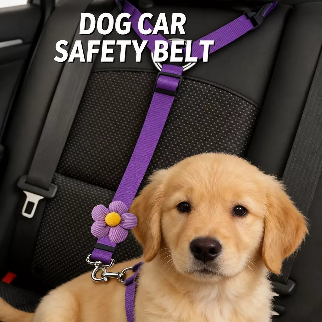 Nylon Pet Car Tether for Dogs and Cats p-05425