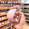Portable Pet Water Bottle with Fold-Down Bowl and Strap