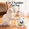 5-in-1 Planet Wobble Cat Toy with Teaser Wand