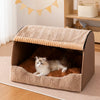 Enclosed Washable Pet Bed with Removable Cover for Cats & Dogs