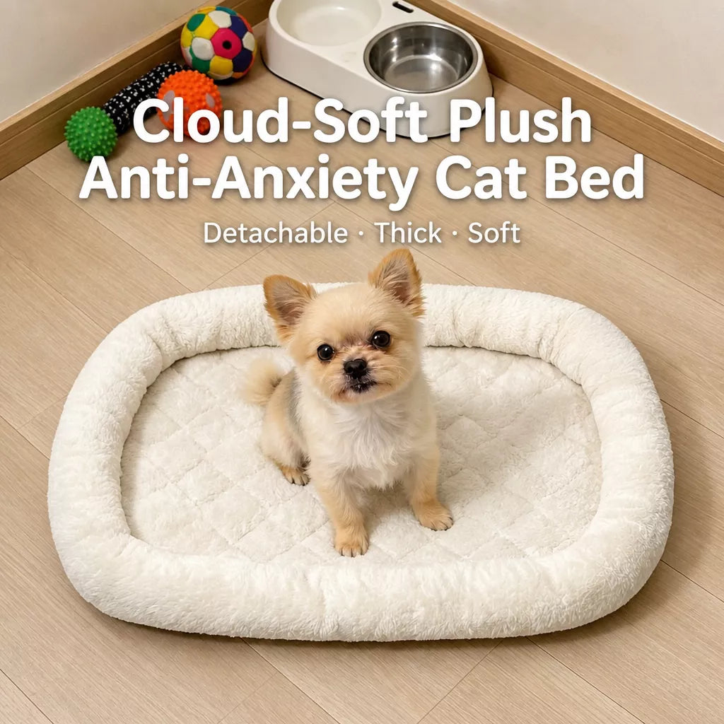 Plush Pet Bed for Small Dogs