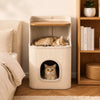 Square Sisal Cat Scratching Barrel with Resting Area