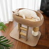 Compact Cat Tree with Sisal Scratcher and Cat Bed