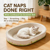 Oval Cat Scratcher Lounger for Cats