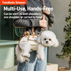 Portable Pet Sling and Backpack Carrier for Small Dogs