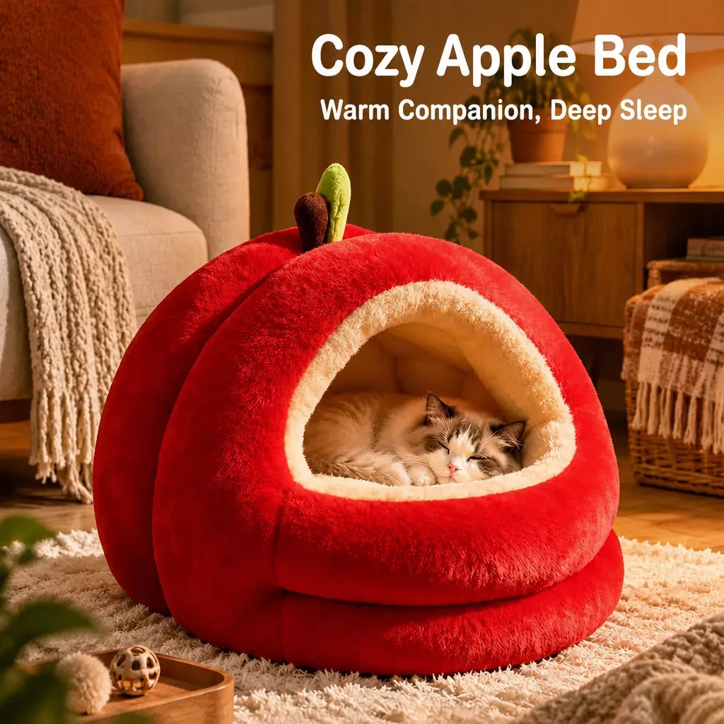 Covered Pet Tent Bed for Cats and Small Dogs