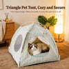 Indoor Pet Tent Bed with Reversible Double-Sided Cushion