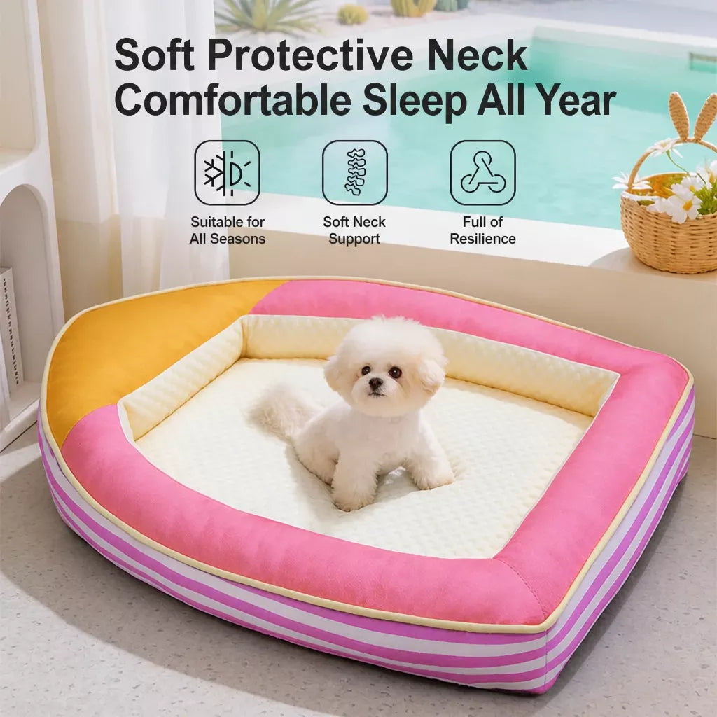 Year-Round Polyester Pet Bed Mat for Dogs and Cats