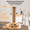 Vertical Sisal Cat Scratching Post with Integrated Climbing Features