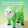 Frog Full-Coverage Raincoat for Dogs with Leash Opening