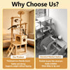 Large Wooden Cat Tree with Space Capsule & Scratching Post