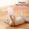 Cat Teaser Wand Toy with Feather and Bell Details