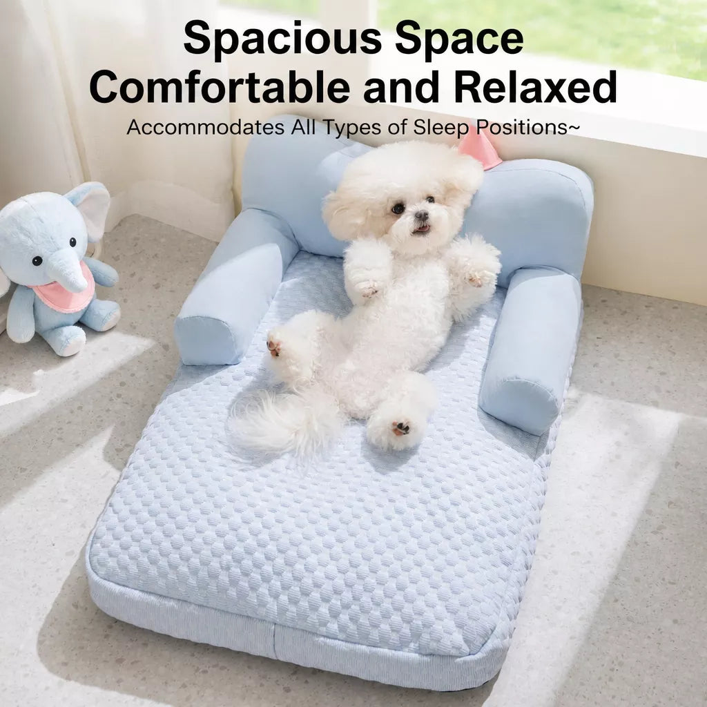 Washable Removable-Cover Dog Bed for Small to Medium Dogs