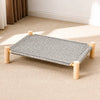 Elevated Pet Cot Bed with Scratching Surface