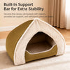 Washable Semi-Enclosed Pet Tent Bed for Dogs and Cats
