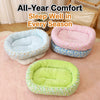 Floral Round Pet Bed for Cats and Small Dogs