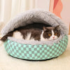Cozy Semi-Enclosed Pet Bed for Cats and Small Dogs