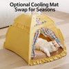 Enclosed Polyester Pet Tent Bed for Cats and Dogs