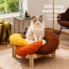 Flower-Shaped Cat Bed with Removable, Washable Design