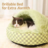 Cozy Semi-Enclosed Pet Bed for Cats and Small Dogs