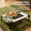 Elevated Pet Cot with Removable Bolster and Mesh Sleeping Surface
