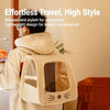 Pet Backpack Carrier with Panoramic Window and Ventilated Design
