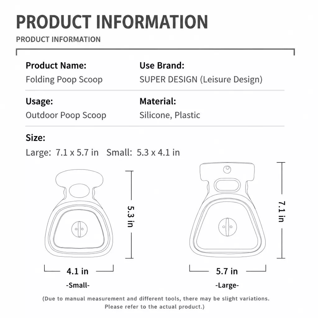 Portable Dog Poop Scooper for Waste Bags p-05555