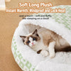 Covered Plush Pet Bed for Cats and Small Dogs