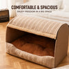 Enclosed Washable Pet Bed with Removable Cover for Cats & Dogs